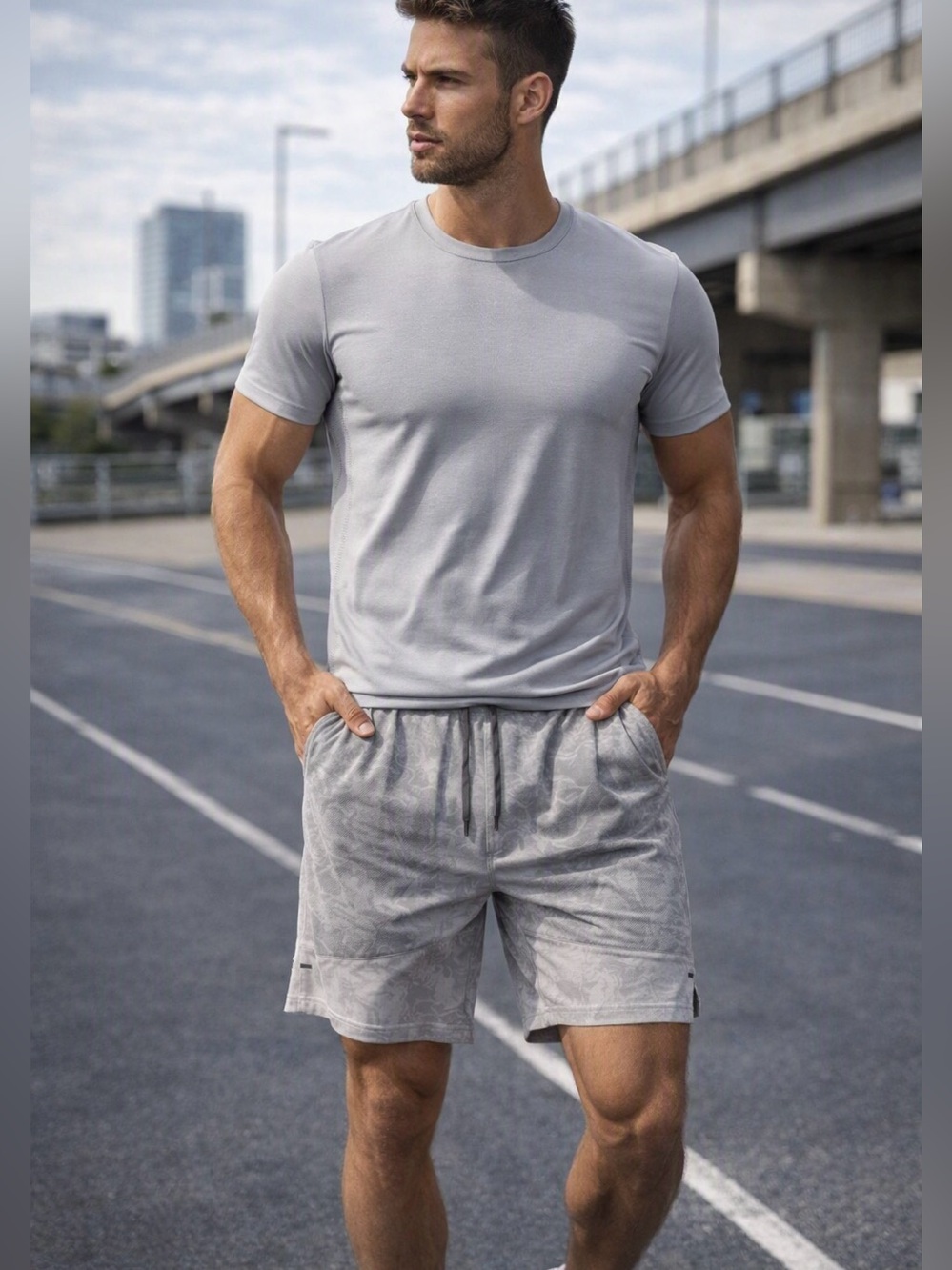Lululemon License to Train linerless short 7” inseam men’s short swim trunks M